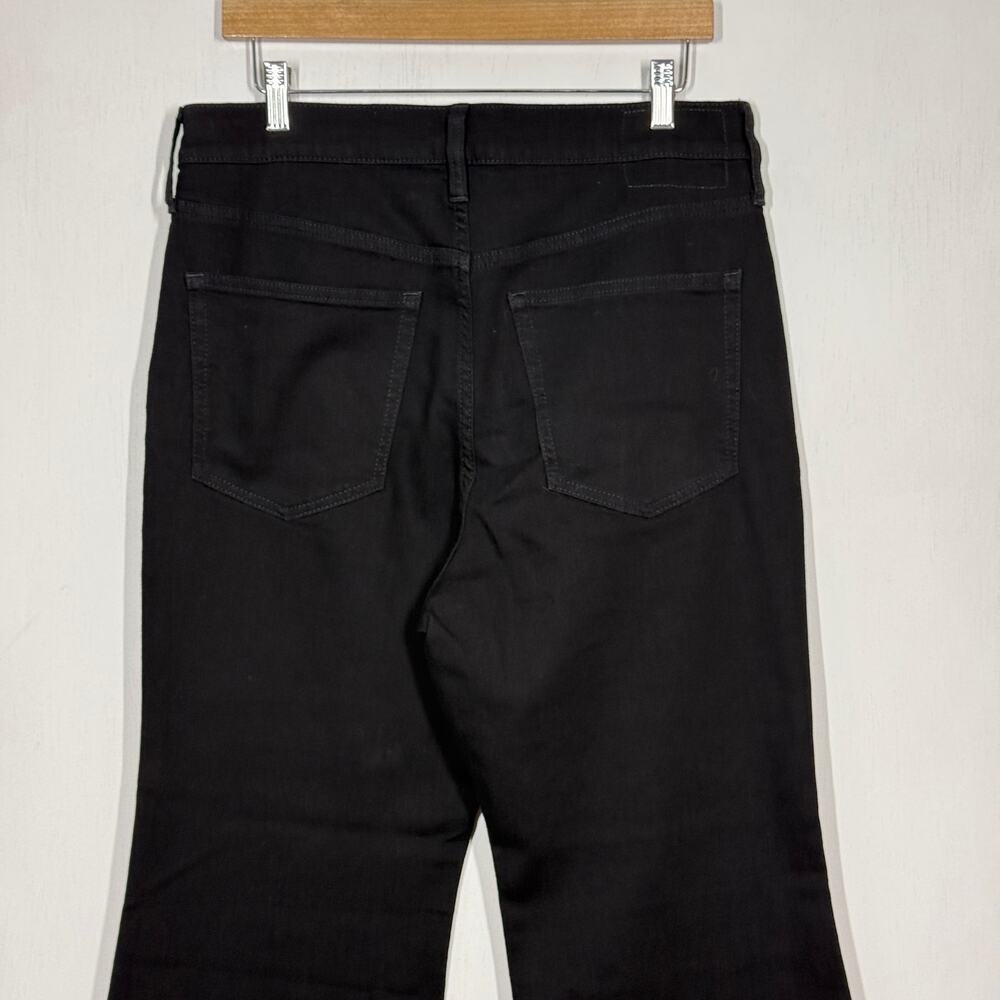 J Crew Flare High Rise Jeans NWT 30 Black Denim Semi-Stretch Business Office - Picture 6 of 11